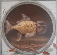Aurimas Eidukaitis - „Rudeninis pasivaikščiojimas“, drobė-aliejus, 100x100